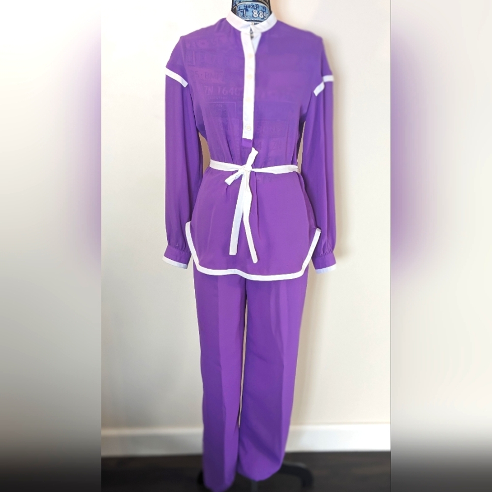 Da Rue of California Womens Purple 2PC Summer/Spring Jennie Pants Set